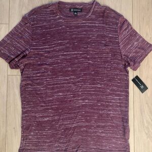 Men’s INC mesh burgundy textured shirt. Size medium very lose casual fit.